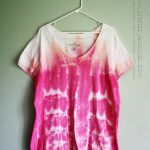 How to Tie Dye Cool Stripes by Amanda Formaro of Crafts by Amanda