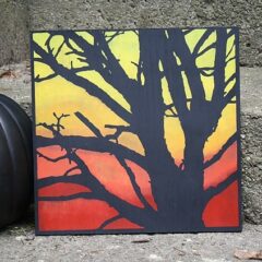 DIY Spooky Tree Painting for Halloween by Amanda Formaro of Crafts by Amanda