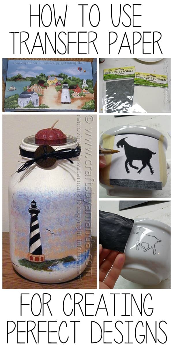 How to Use Transfer Paper for crafting, painting, etc! Amanda Formaro of Crafts by Amanda