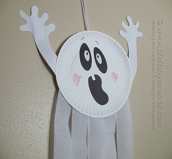 Paper Plate Ghost - Crafts by Amanda