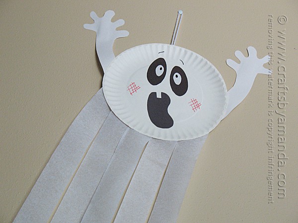 Paper Plate Ghost - Crafts by Amanda