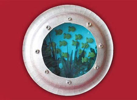 Paper Plate Porthole by Amanda Formaro of Crafts by Amanda