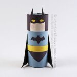 Cardboard Tube Batman by Amanda Formaro of Crafts by Amanda
