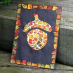 Patchwork Mosaic Paper Acorn by Amanda Formaro of Crafts by Amanda