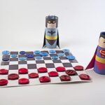 Paper Weaving: Batman vs Superman Checkers by Amanda Formaro of Crafts by Amanda