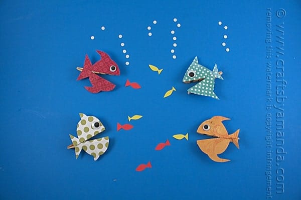 Clothespin Crafts: Hungry Fish - Crafts by Amanda