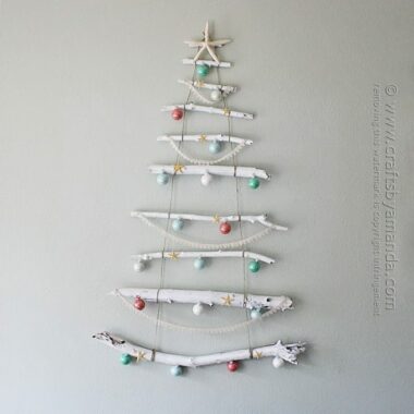 Coastal Branch Tree for Christmas by Amanda Formaro, Crafts by Amanda