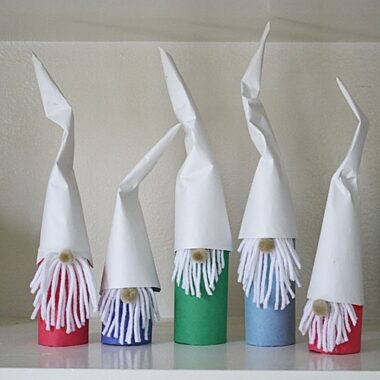 Cardboard Tube Gnomes for Christmas by Amanda Formaro, Crafts by Amanda