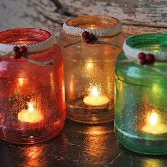 Glitter Christmas Luminaries - Crafts by Amanda