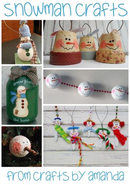 Plastic Spoon Snowmen - Crafts by Amanda