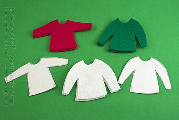 Ugly Sweater Ornaments - Crafts by Amanda