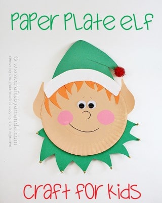 Paper Plate Elf Craft - Crafts by Amanda