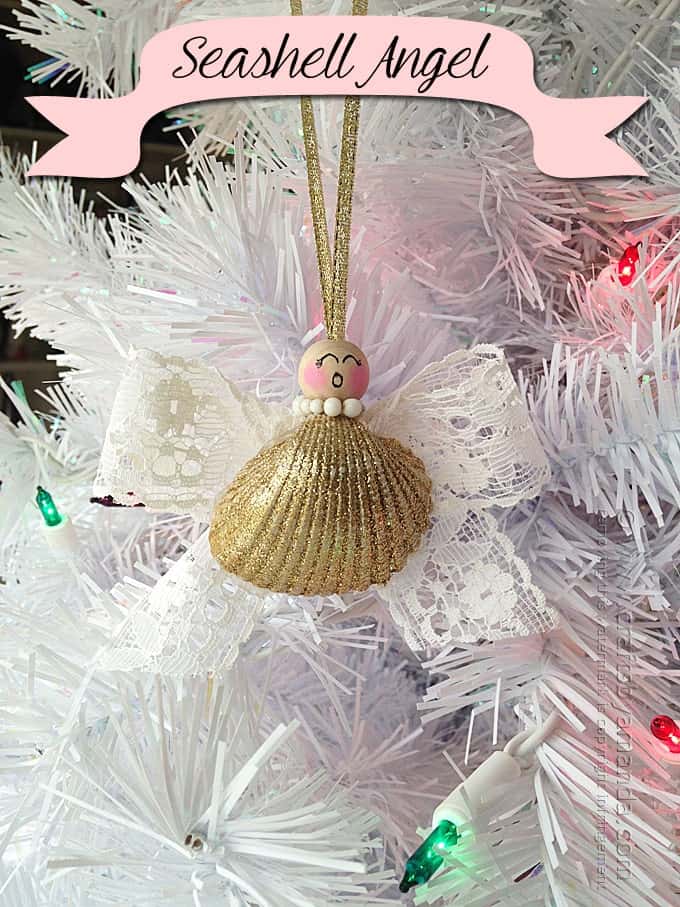 Seashell Angel Ornament by Amanda Formaro of Crafts by Amanda