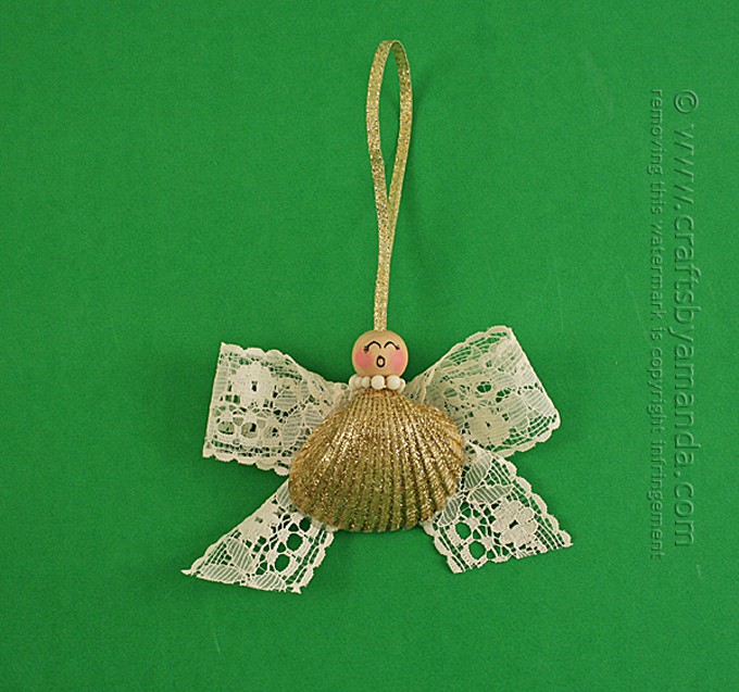 Seashell Angel Ornament - Crafts By Amanda