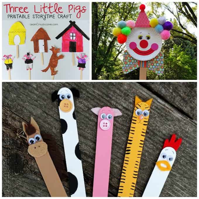 Family String Puppets, Crafts for Kids