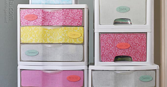 Makeover: Plastic Storage Drawers