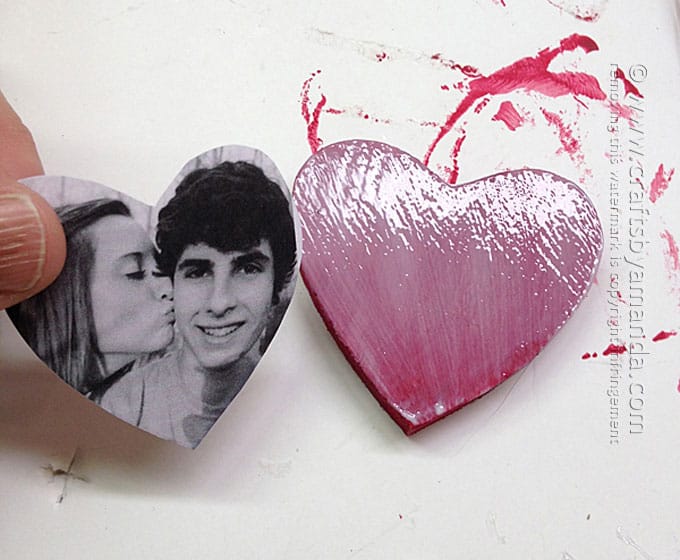 Heart Photo Magnets by Amanda Formaro, Crafts by Amanda