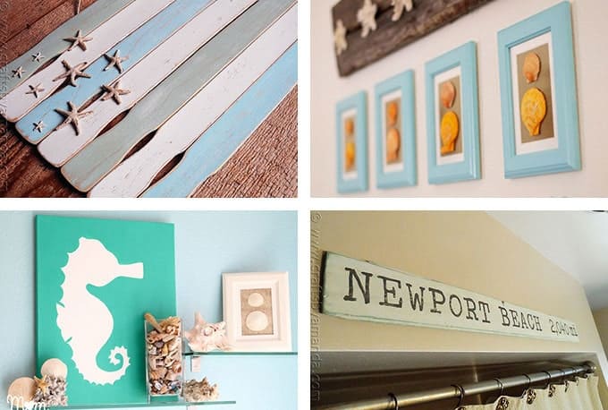 29 Beach Crafts Coastal Diy Wall Art Crafts By Amanda