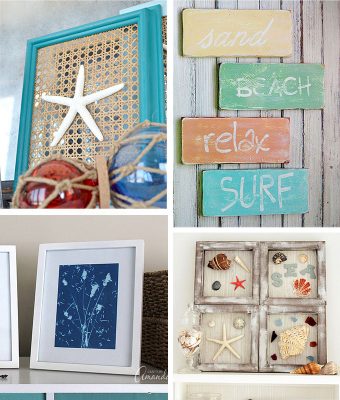 29 Beach Crafts: Coastal DIY Wall Art - Crafts by Amanda