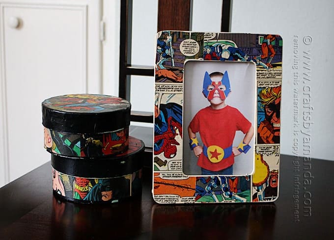 How to Make a Comic Book Decoupage Frame by Amanda Formaro, Crafts by Amanda