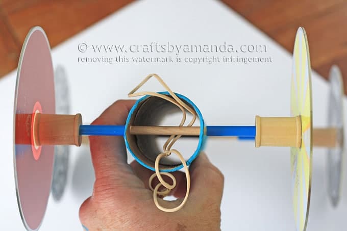 How to Make a Rubber Band Car by Amanda Formaro, Crafts by Amanda