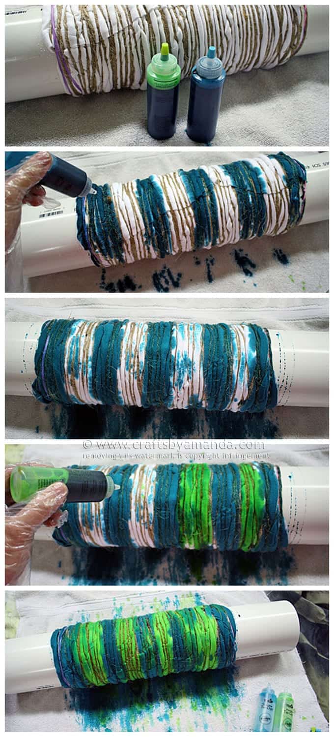 Shibori Tie Dye - Cool Hues by Amanda Formaro, Crafts by Amanda
