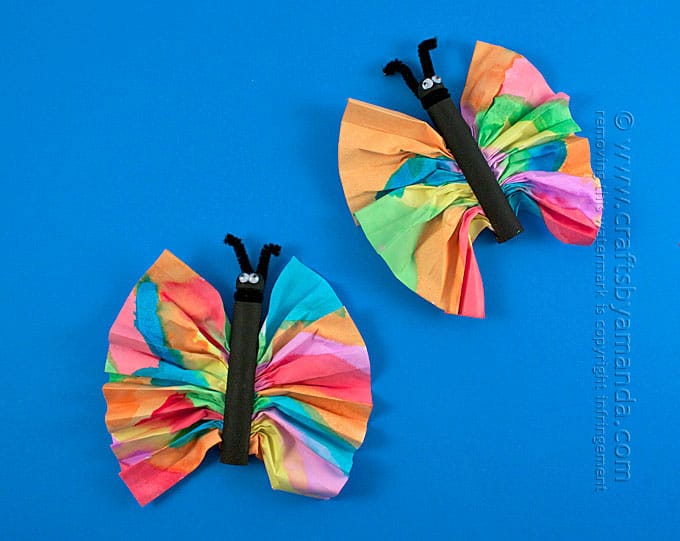 Butterfly Craft: Watercolors and Clothespins - Amanda Formaro, Crafts by Amanda