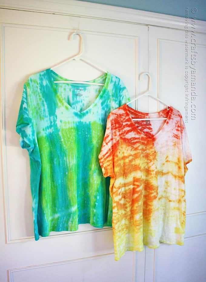 Shibori Tie Dye - Cool Hues by Amanda Formaro, Crafts by Amanda