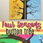 four seasons button tree wall art pin image