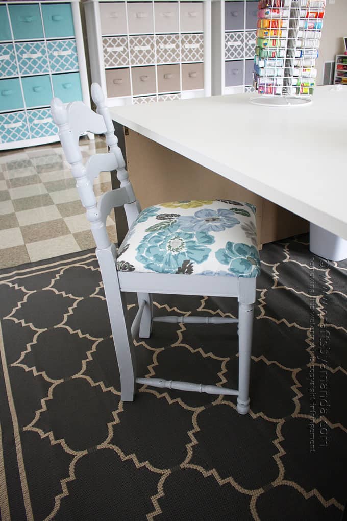 Craft Room Stool Makeover: Easy Reupholstering - Amanda Formaro, Crafts by Amanda