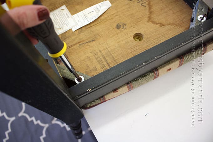 Craft Room Stool Makeover: Easy Reupholstering - Amanda Formaro, Crafts by Amanda