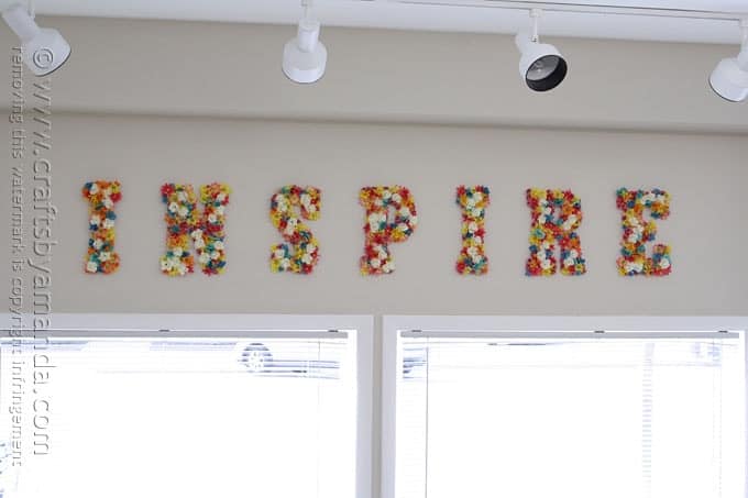 DIY Flower Wall Letters - Amanda Formaro, Crafts by Amanda