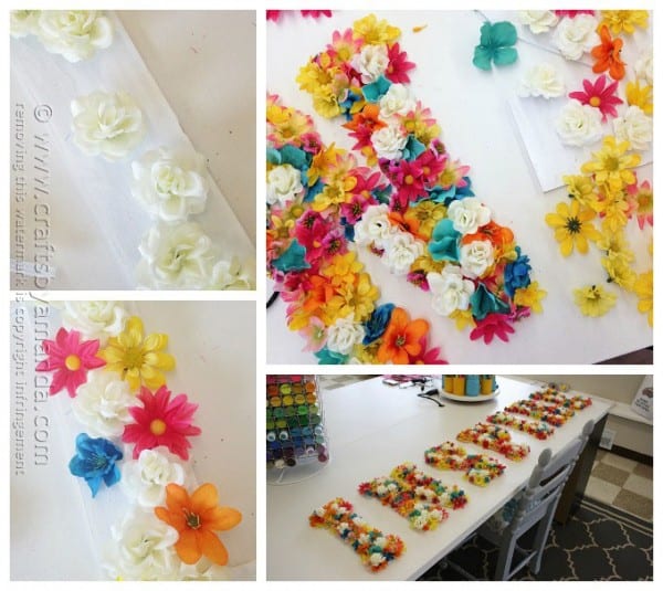 How to Make Flower Wall Letters