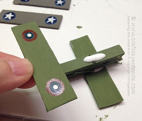 Military Clothespin Airplanes Memorial Day Craft For Kids