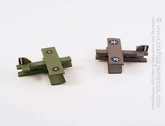 Military Clothespin Airplanes
