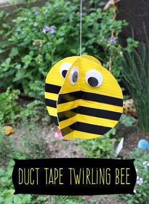 Duct Tape Twirling Bee Craft - Crafts by Amanda