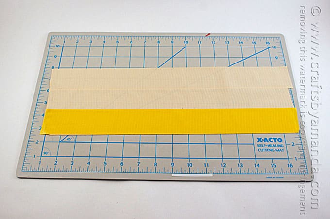 creating a two sided yellow tape template