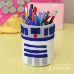 Here's a fun new Star Wars craft! Make an R2-D2 Pencil Holder by Amanda Formaro of Crafts by Amanda, from her new book, Star Wars Mania