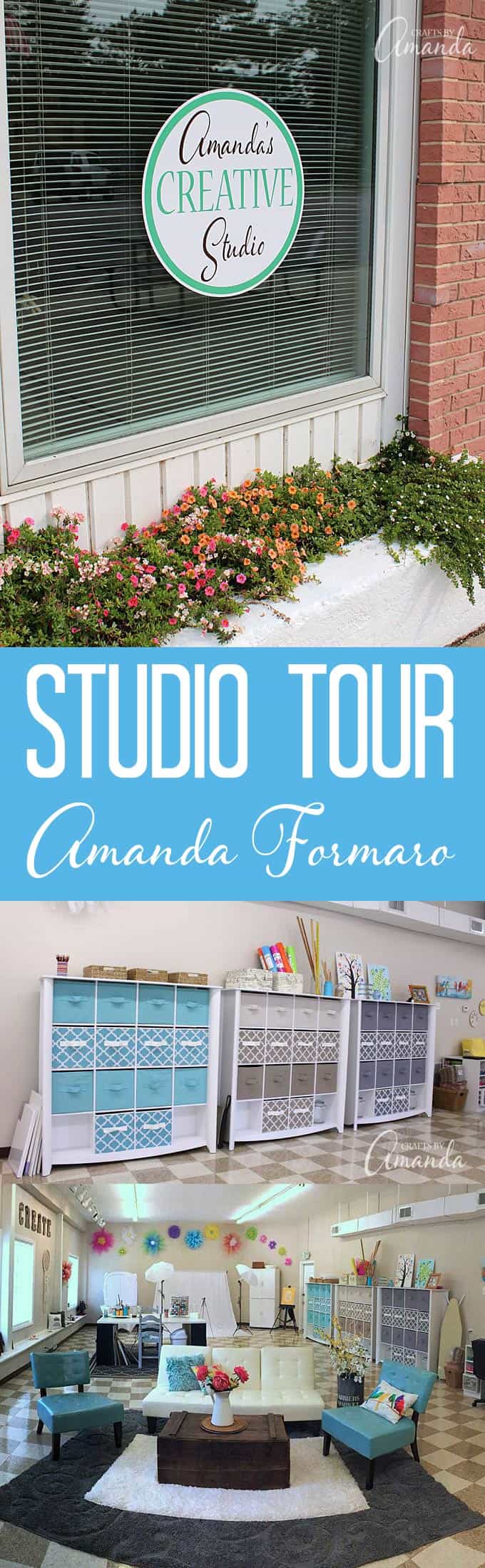 I'm so excited to finally be able to share a detailed and thorough look inside Amanda's Creative Studio! Ready for a tour?