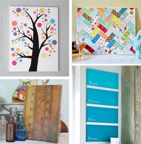 DIY Canvas Wall Art Ideas 35+ canvas tutorials