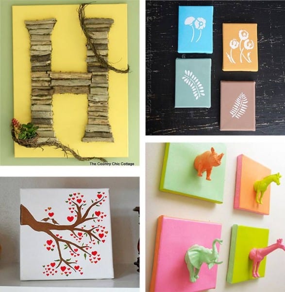 DIY Canvas Wall Art Ideas 35+ canvas tutorials
