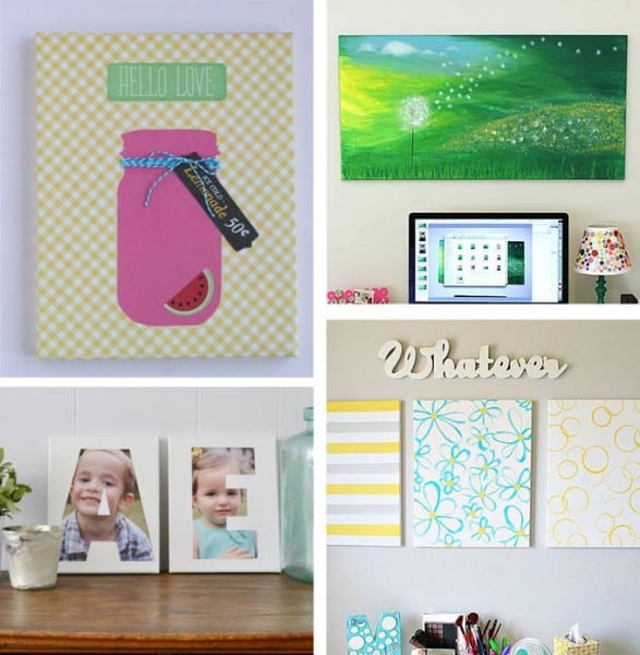 DIY Canvas Wall Art Ideas: 35+ canvas tutorials