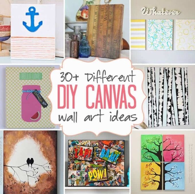 DIY Canvas Wall Art Ideas 35 canvas tutorials