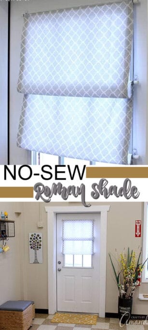 No Sew Roman Shade: for those who don't sew