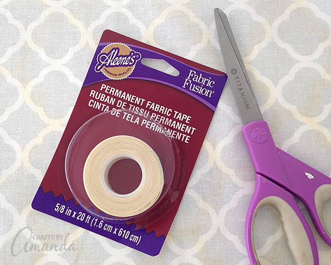 fabric tape and scissors