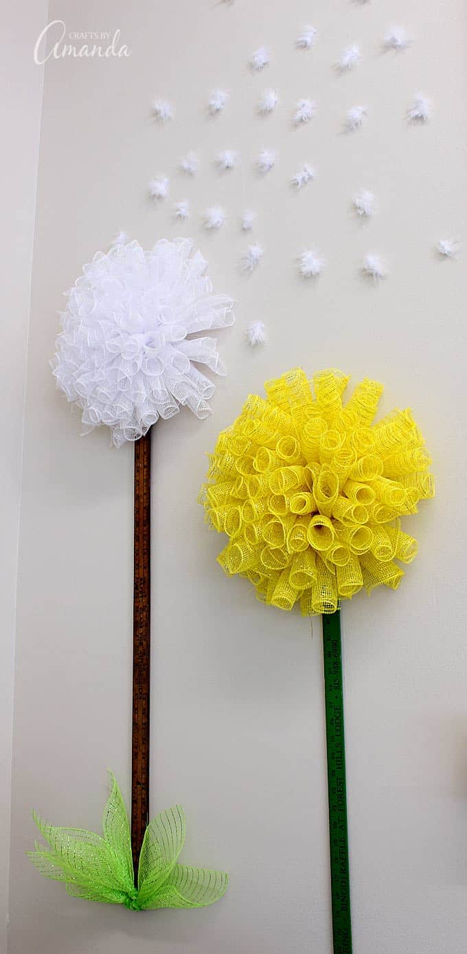 DIY Deco Mesh Flowers