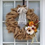 How to Make a Burlap Wreath Using a Coat Hanger, Amanda Formaro of Crafts by Amanda