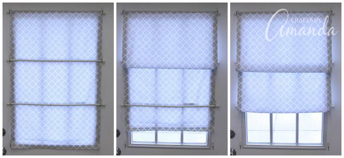 Roman blinds - free sewing instructions »