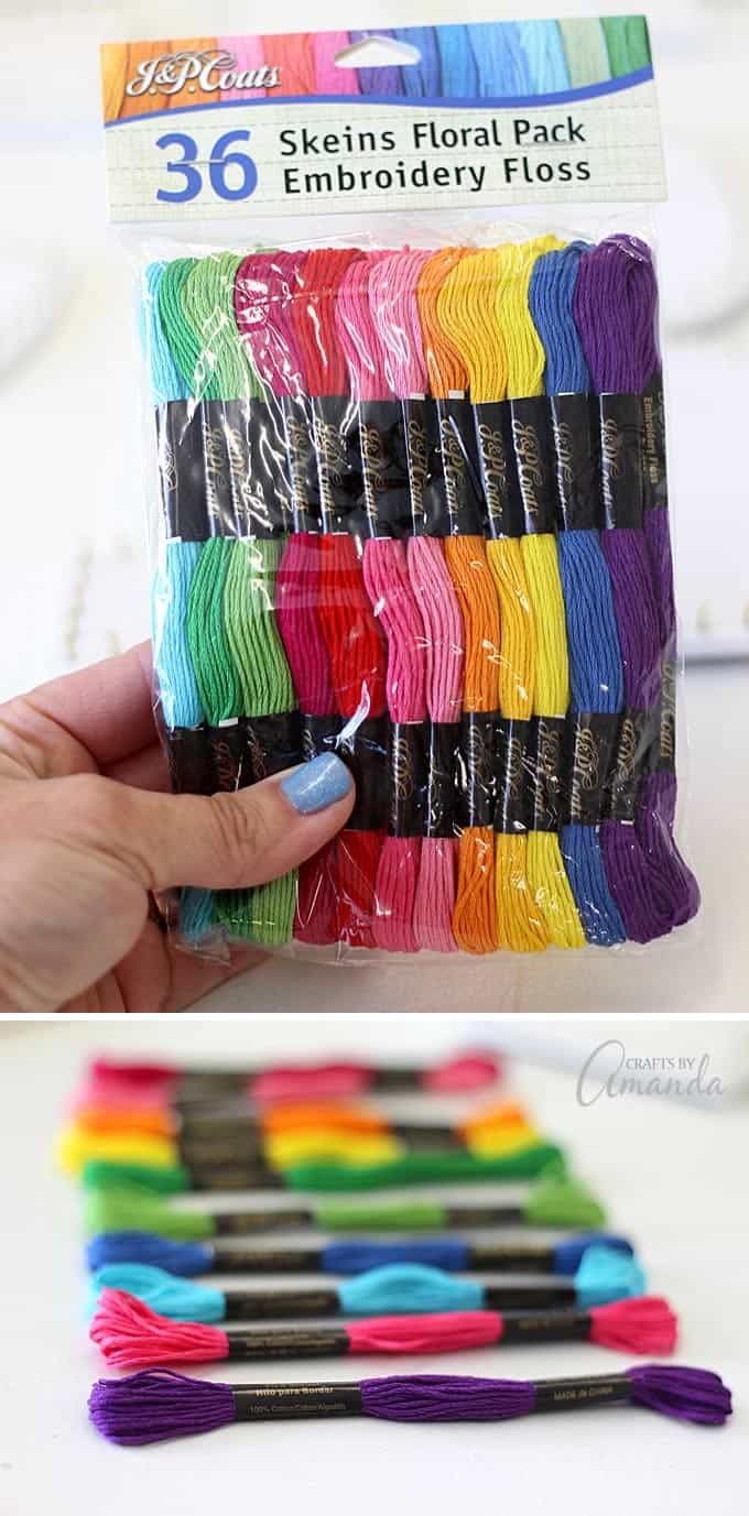 colorful embroidery floss