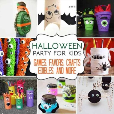 Hosting a Halloween party for kids? Armed with lots of Halloween party ideas you can host a fantastic bash that your littles with love. Great ideas for make & take crafts, spooky DIY decorations, homemade party favors and games, and lots of adorably delicious Halloween edible treats makes for a successful Halloween party for kids.